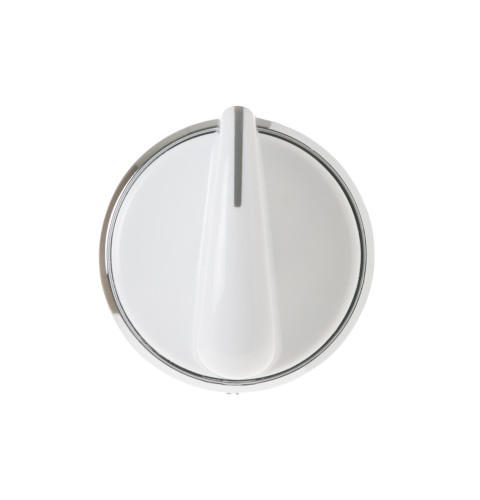 Clothes dryer control knob, white color