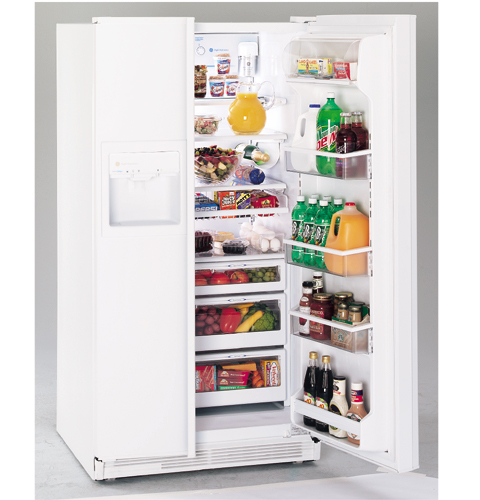 GE Profile Performance™ 25.6 Cu. Ft. Contour Door Side-by-Side Refrigerator with Dispenser and Water by Culligan™
