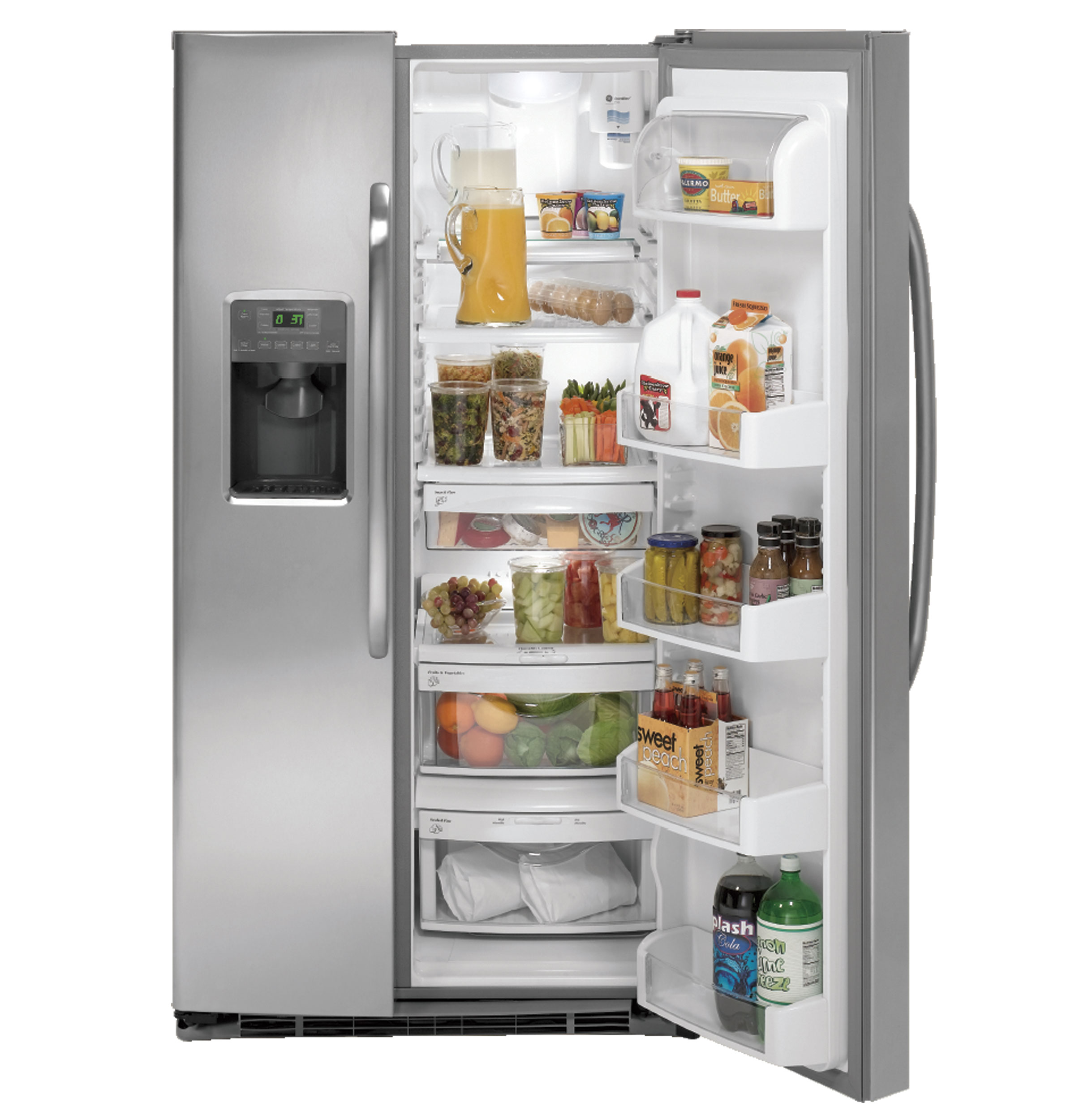 GE® ENERGY STAR® 25.9 Cu. Ft. Side-By-Side Refrigerator with Dispenser