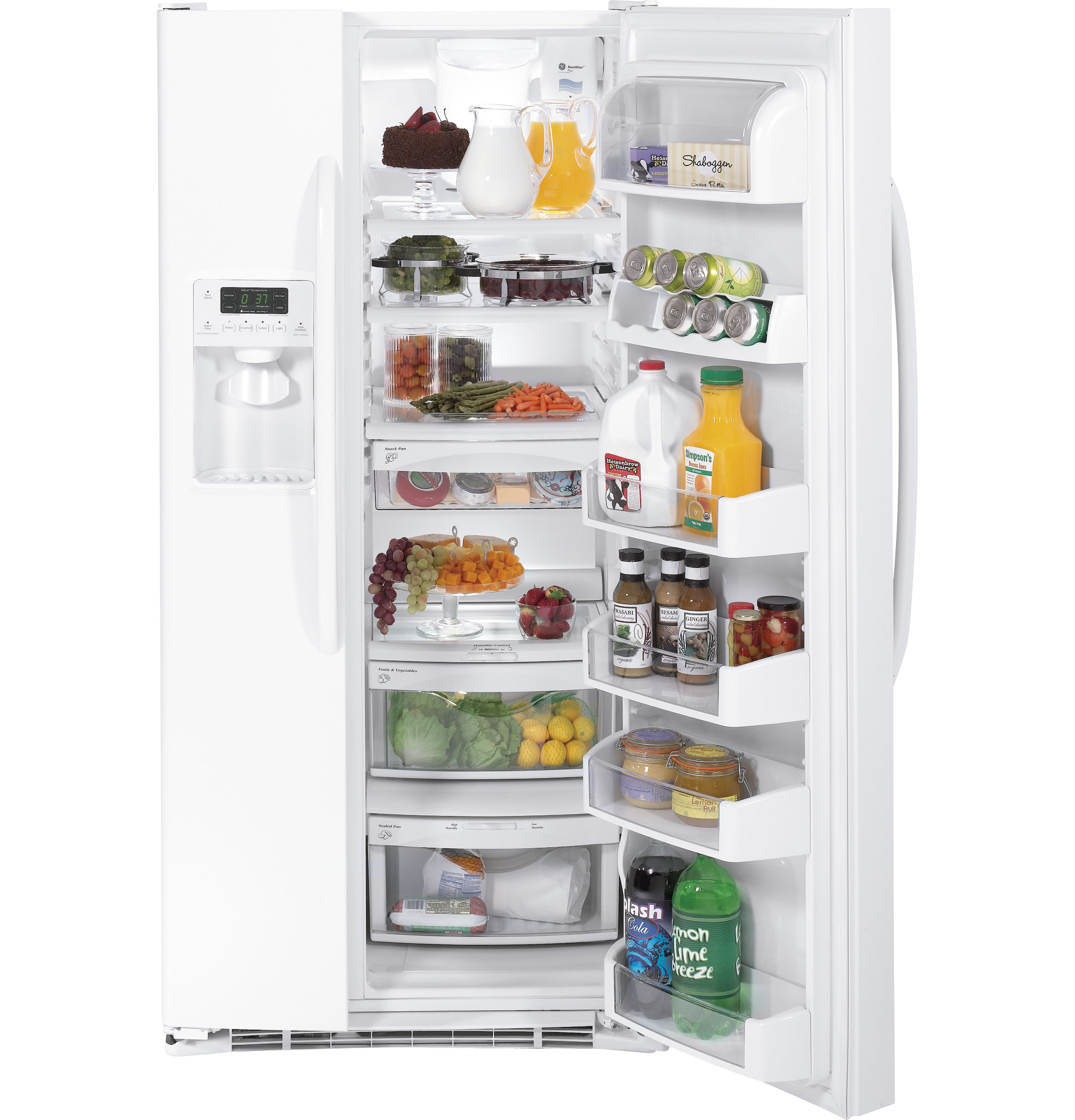 GE® ENERGY STAR® 23.1 Cu. Ft. Side-By-Side Refrigerator with Dispenser