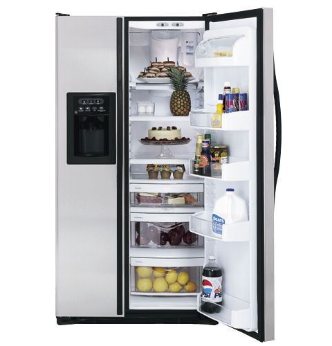 GE® 25.4 Cu. Ft. Stainless Side-by-Side Refrigerator
