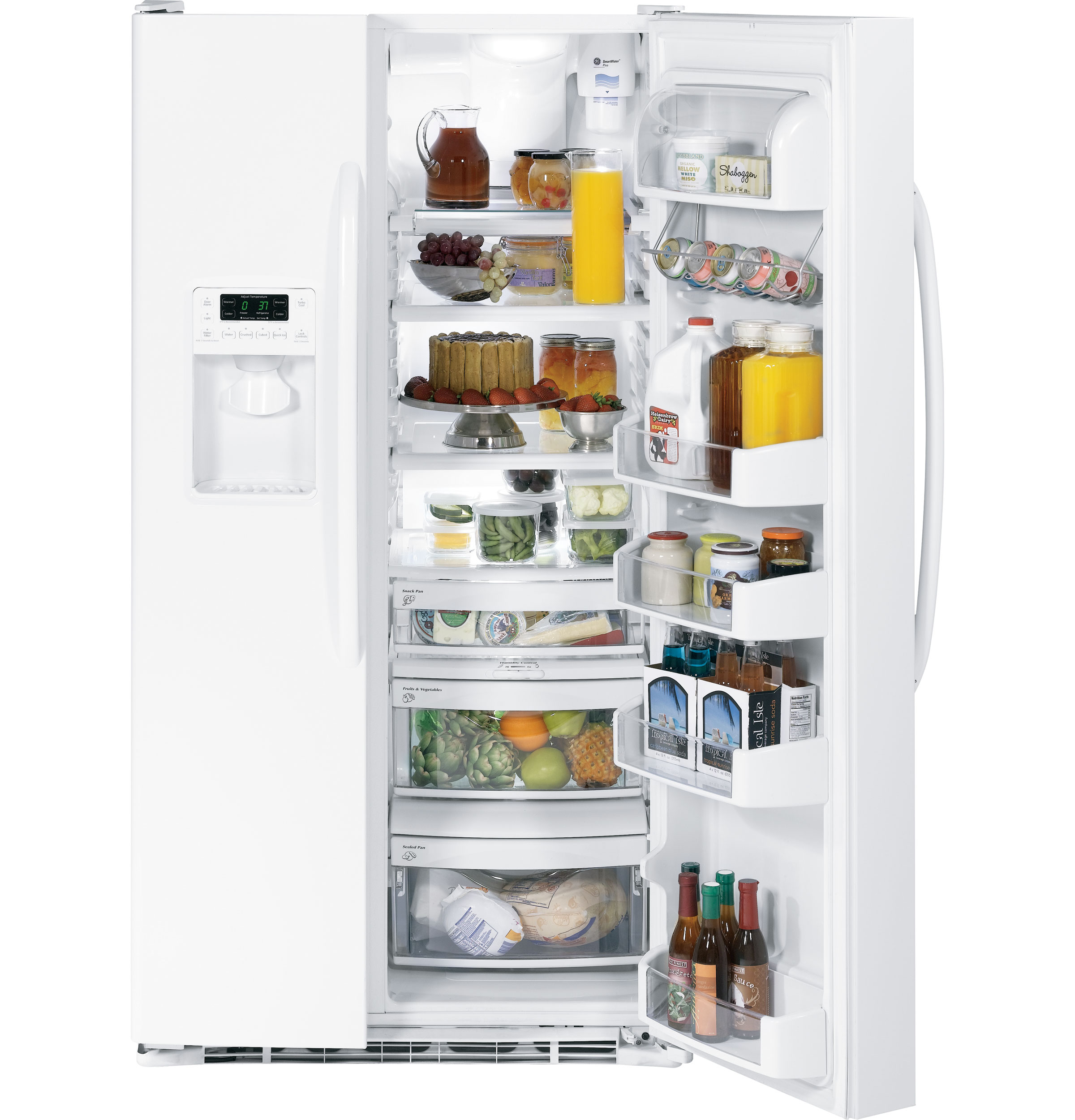 GE® ENERGY STAR® 29.1 Cu. Ft. Side-by-Side Refrigerator with Integrated Dispenser