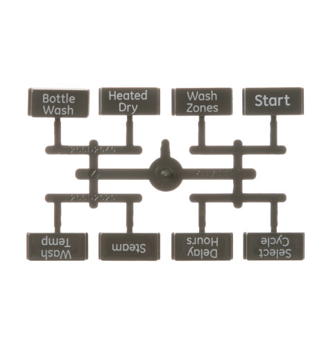 Dishwasher user interface button kit