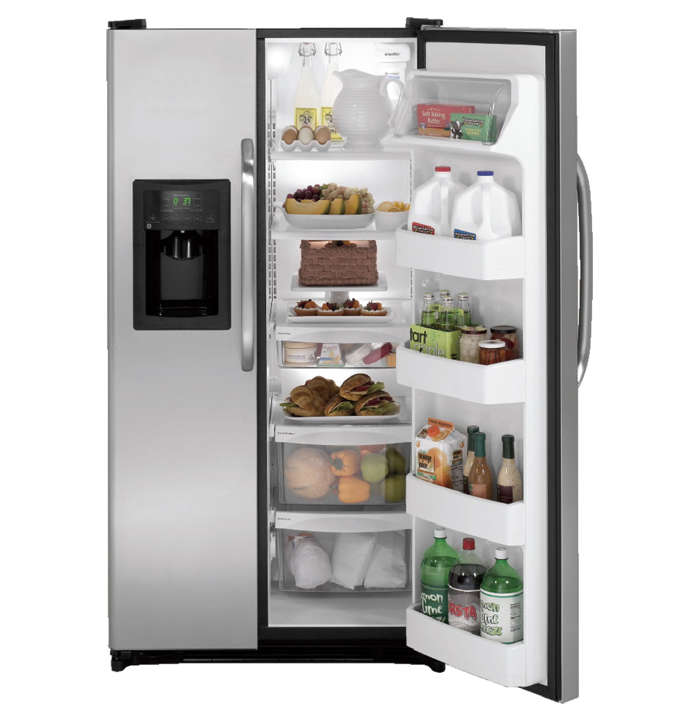 GE® ENERGY STAR® 25.3 Cu. Ft. Side-By-Side Refrigerator with Dispenser
