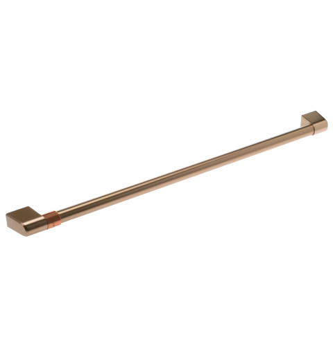 DOOR HANDLE W/ CAFE BAND - BRUSHED BRONZE