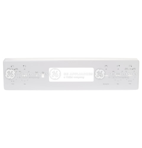 CONTROL PANEL TRIM AND BRACKETS ASSEMBLY - WHITE