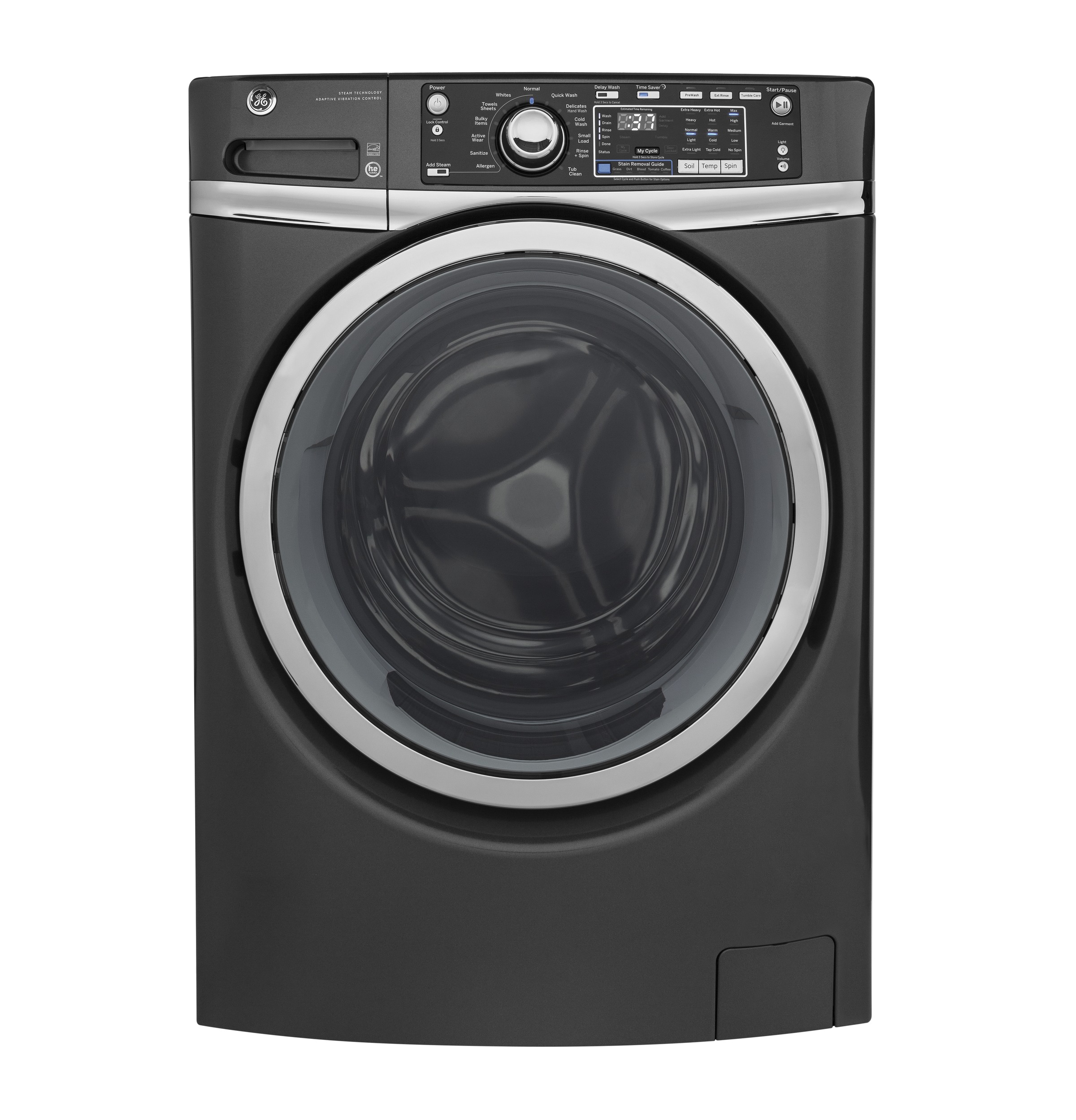 GE® 4.9 DOE cu. ft. Capacity Front Load ENERGY STAR® Washer with Steam