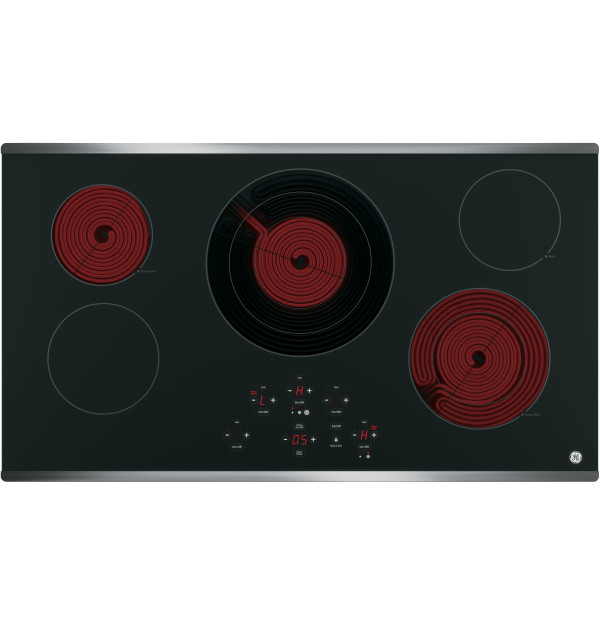 Five radiant cooking elements