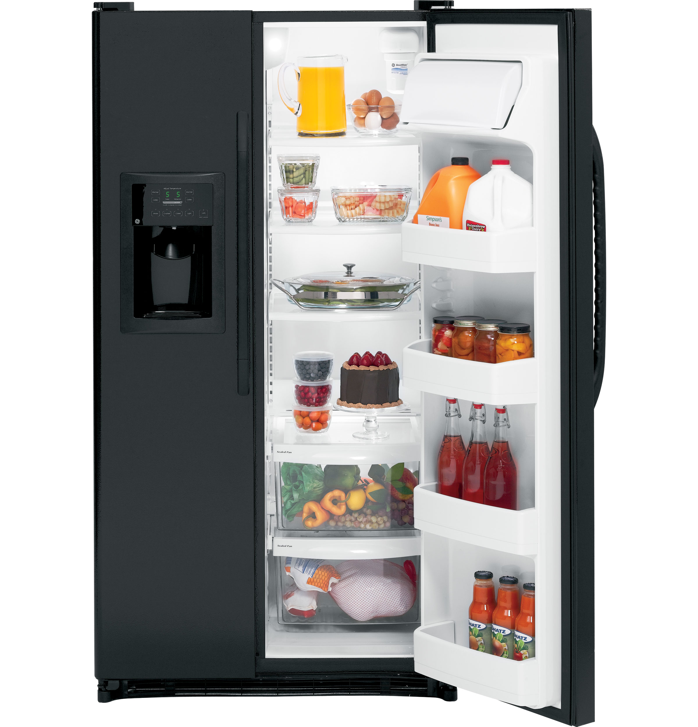 GE® 25.0 Cu. Ft. Capacity Side-By-Side Refrigerator
