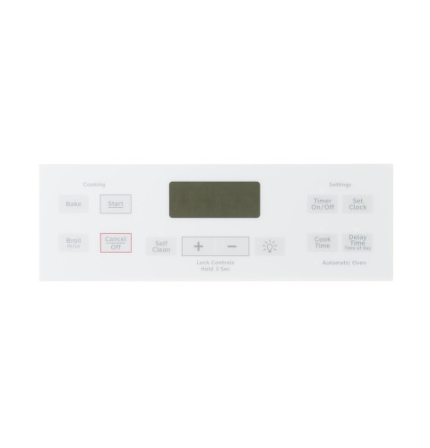 RANGE CONTROL PANEL - WHITE