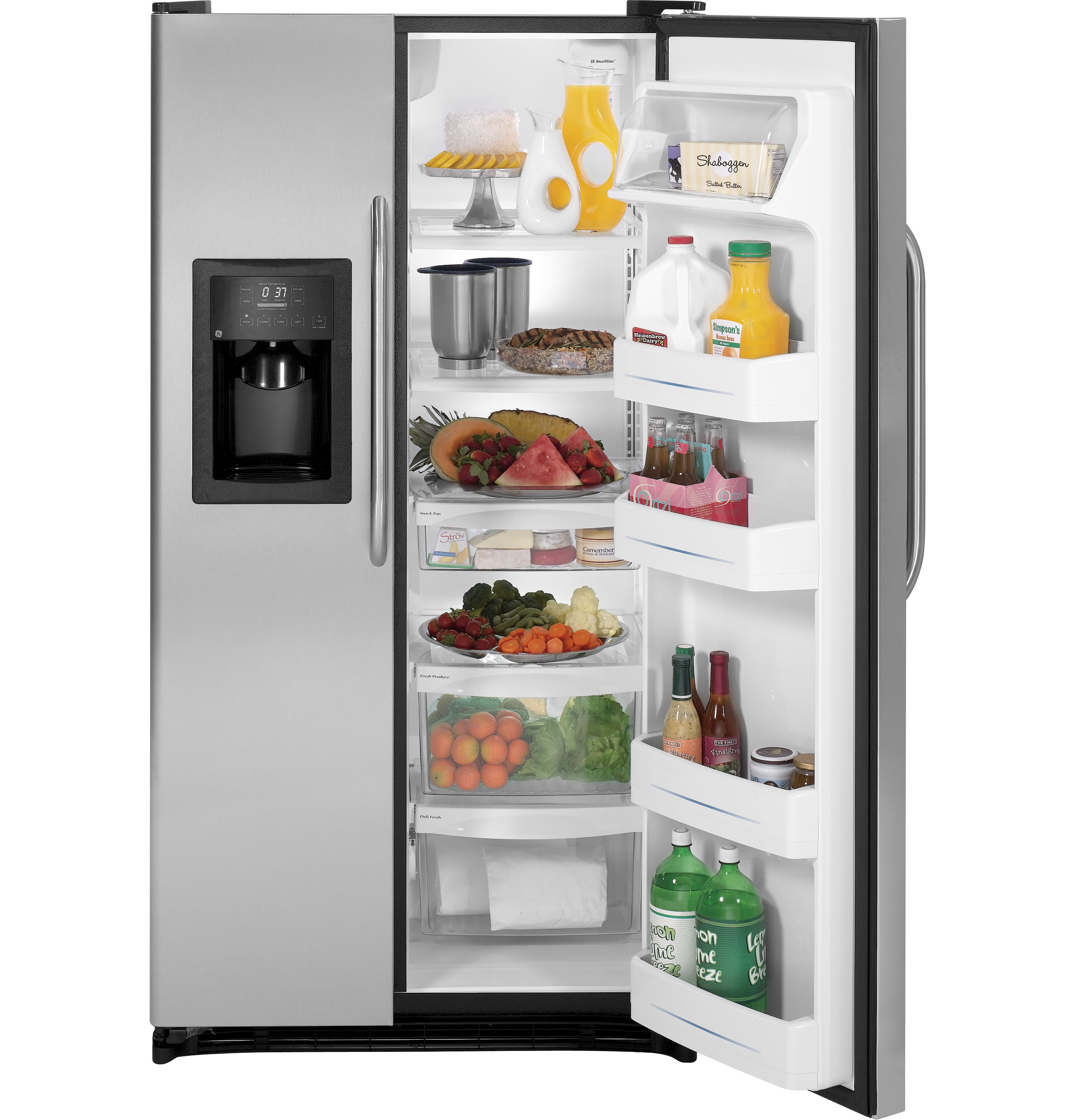 GE® ENERGY STAR® 21.9 Cu. Ft. Side-By-Side Refrigerator with Dispenser