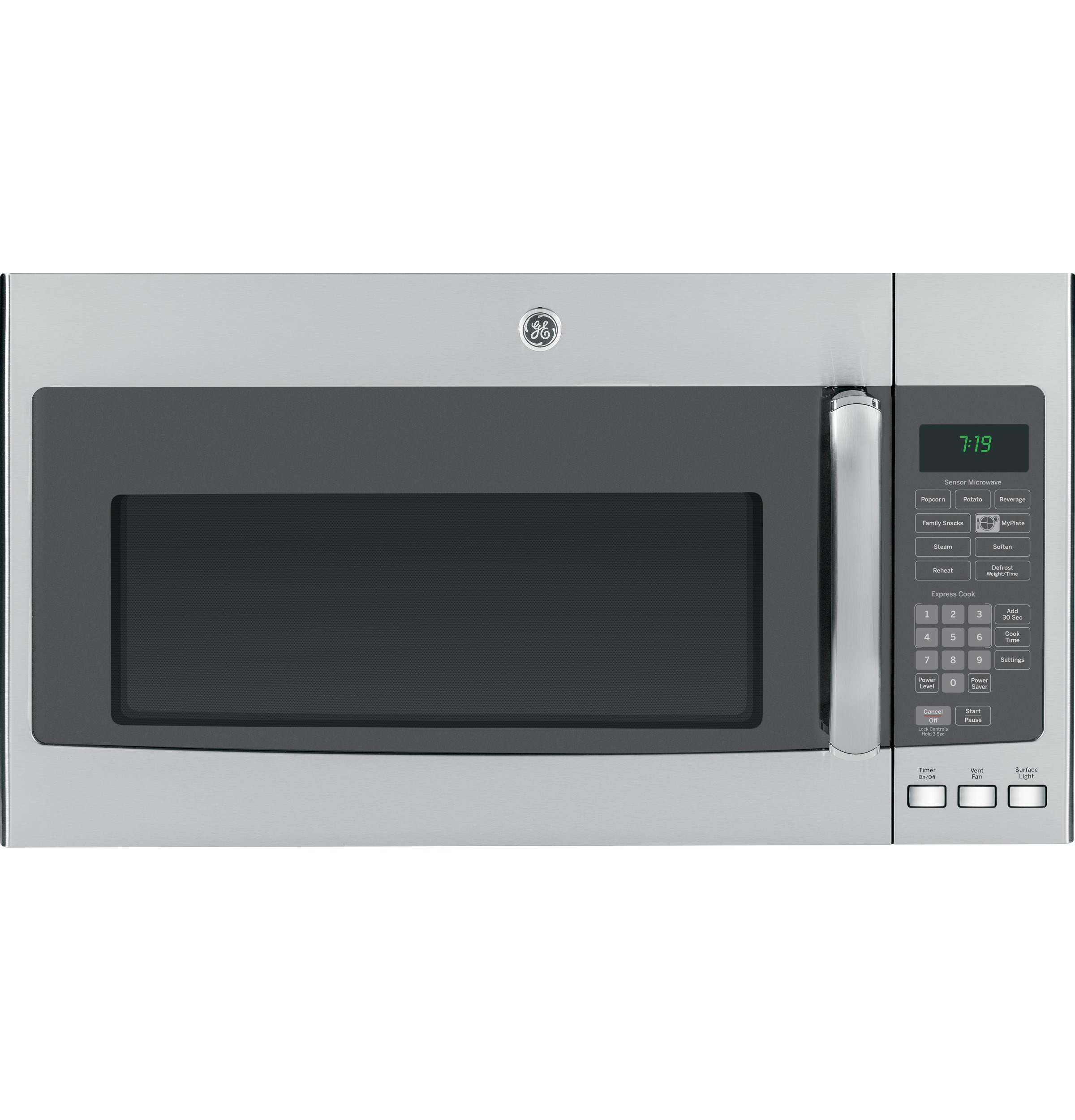 GE® Series 1.9 Cu. Ft. Over-the-Range Sensor Microwave Oven with Recirculating Venting