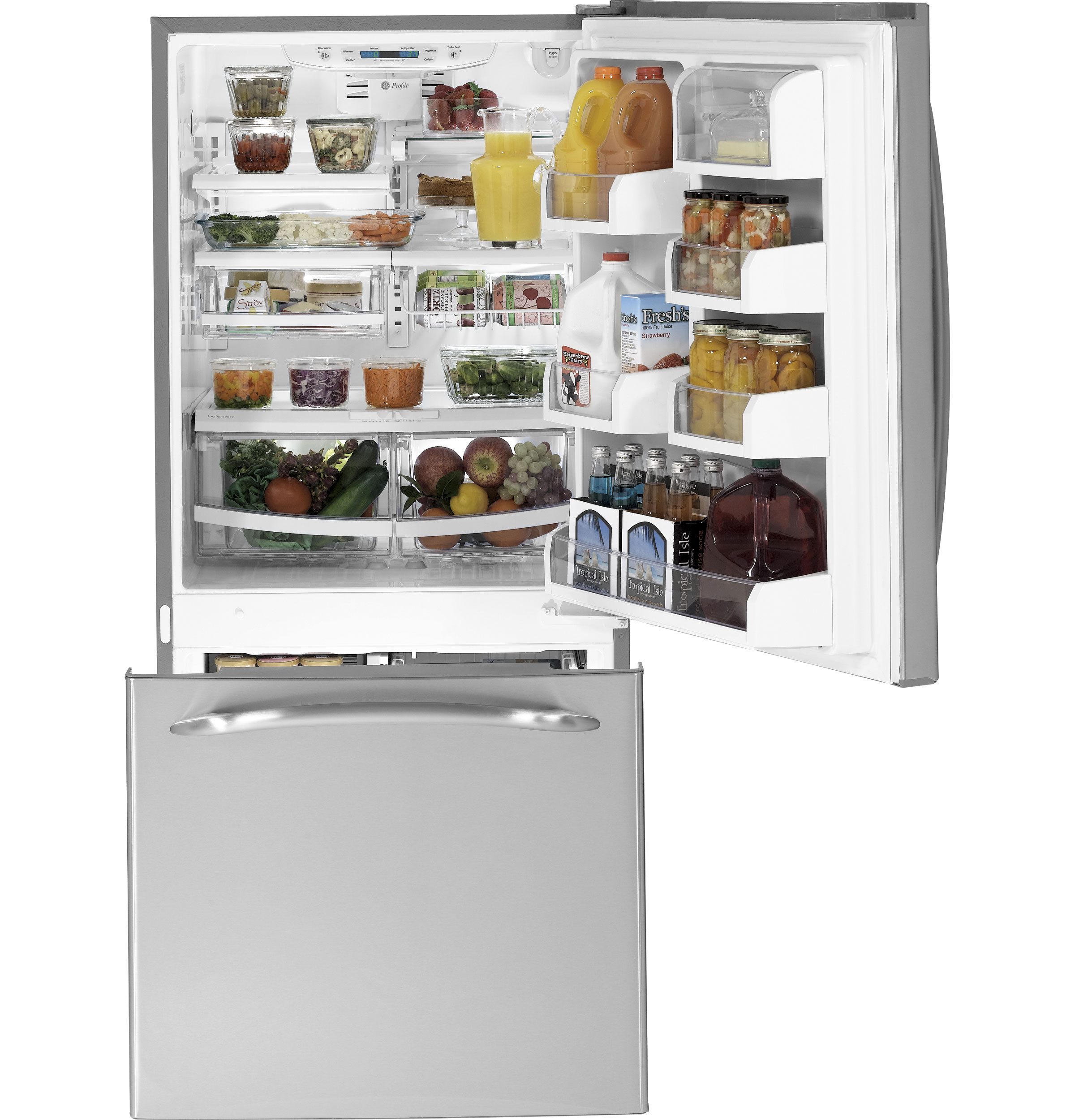 GE Profile™ ENERGY STAR® 20.0 Cu. Ft. Bottom-Freezer Drawer Refrigerator