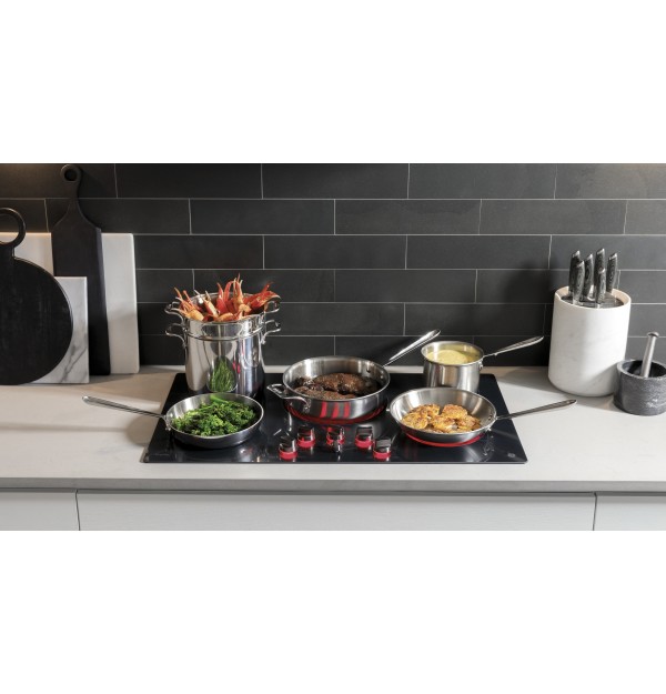 Five radiant cooking elements