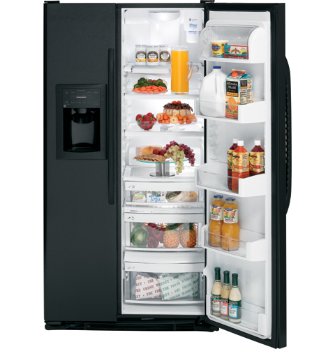 GE® Counter-Depth 22.7 Cu. Ft. Side-By-Side Refrigerator with Dispenser
