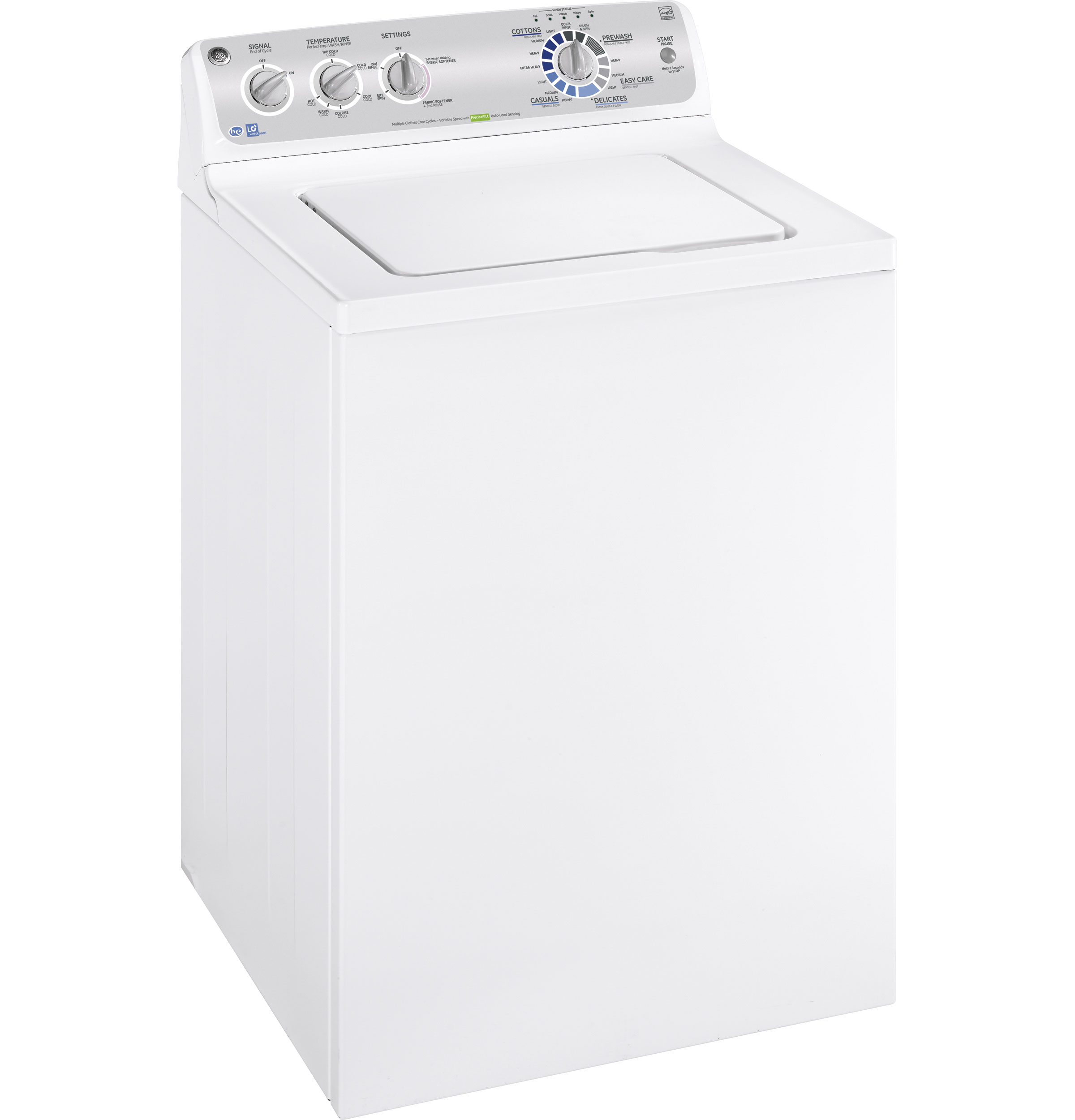 GE® 3.6 DOE cu. ft. stainless steel capacity washer