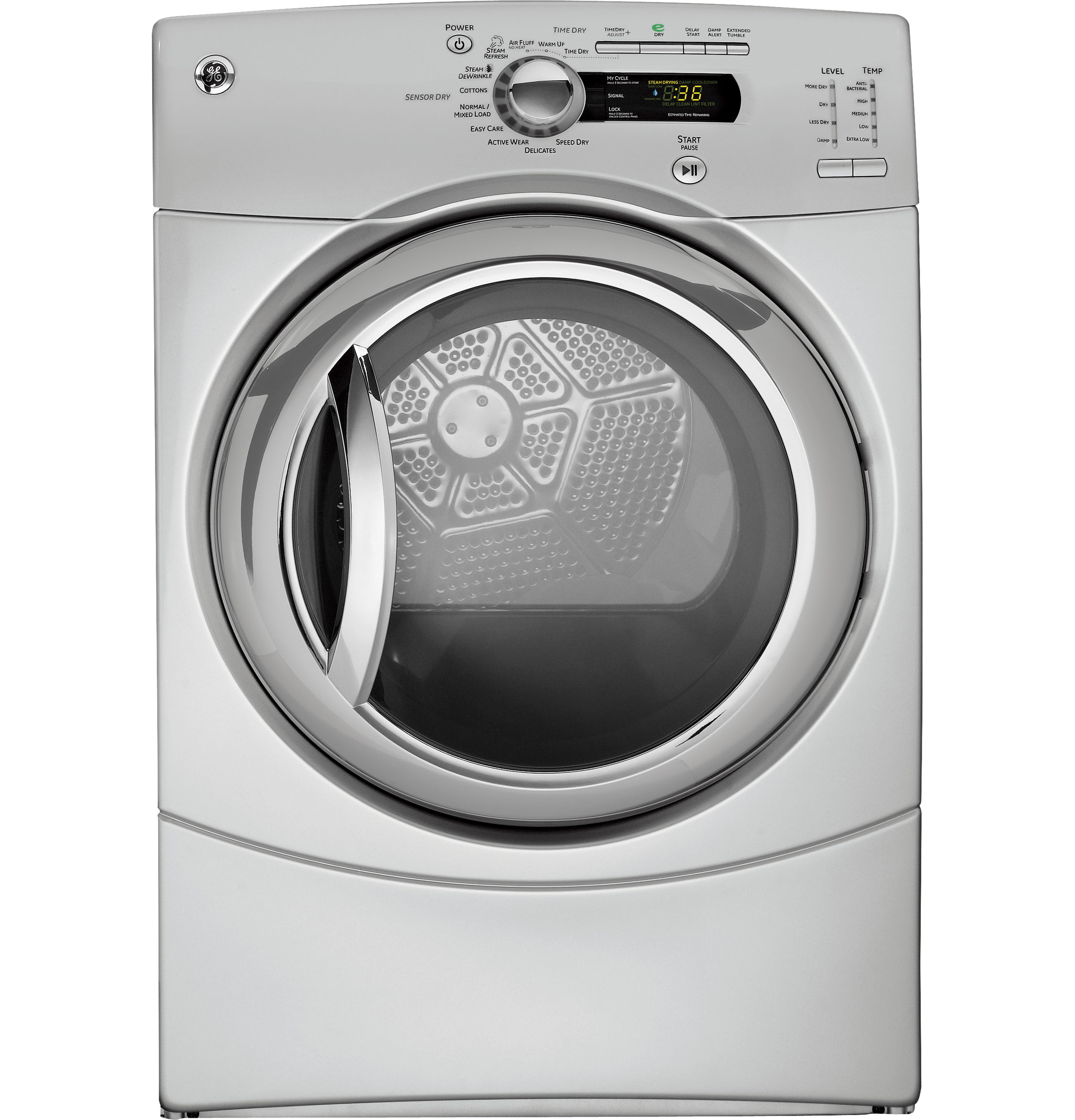 GE®  7.5 Cu.Ft. Capacity Gas Dryer with Steam