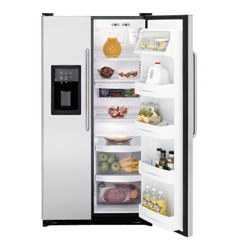 GE® 24.9 Cu. Ft. Capacity Side-By-Side Refrigerator with Dispenser