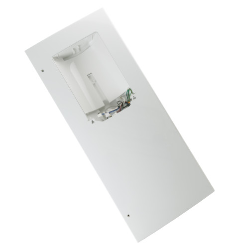 Refrigerator door and dispenser assembly - left (white)