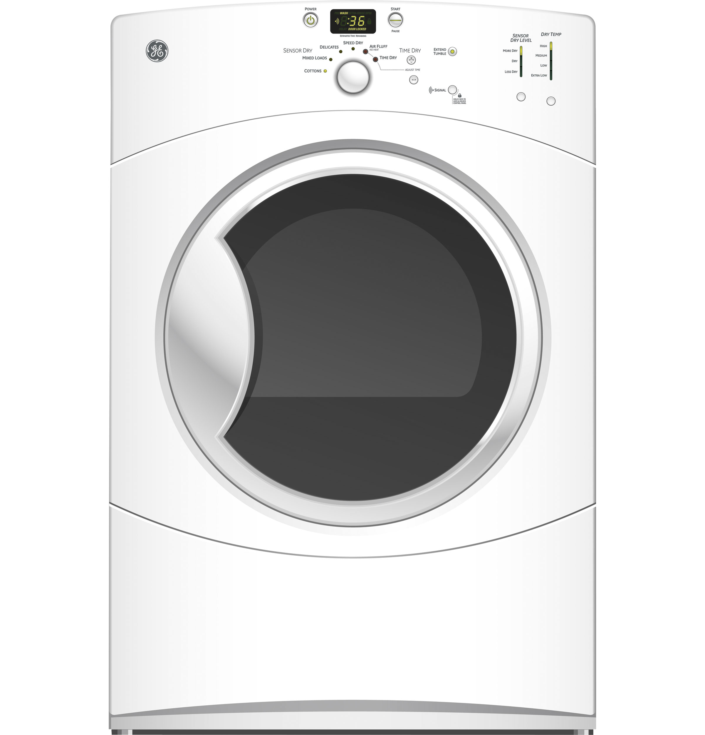 GE® 7.0 Cu. Ft. Super Capacity Electric Dryer