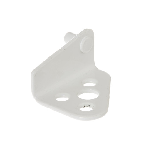 Refrigerator bottom hinge for ice box door in left fresh food door