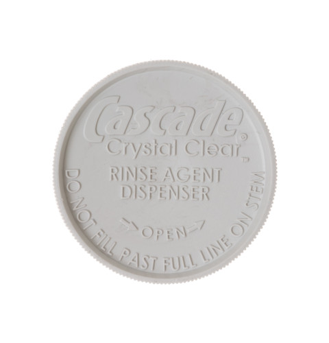 Dishwasher rinse aid dispenser cap