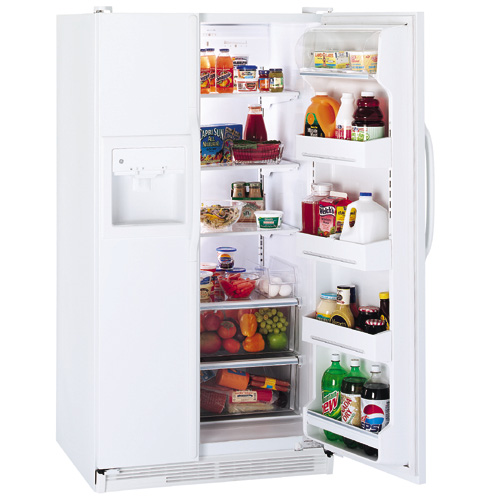 GE® 25.6 Cu. Ft. Side-by-Side Refrigerator with Dispenser