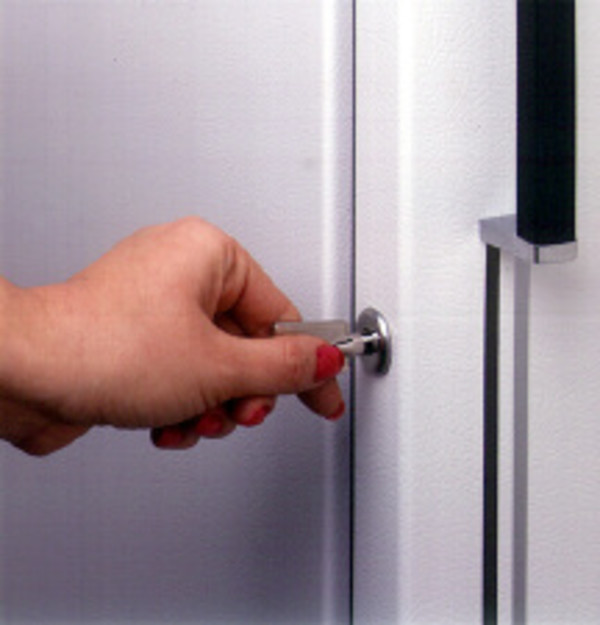Safety lock with self-ejecting key