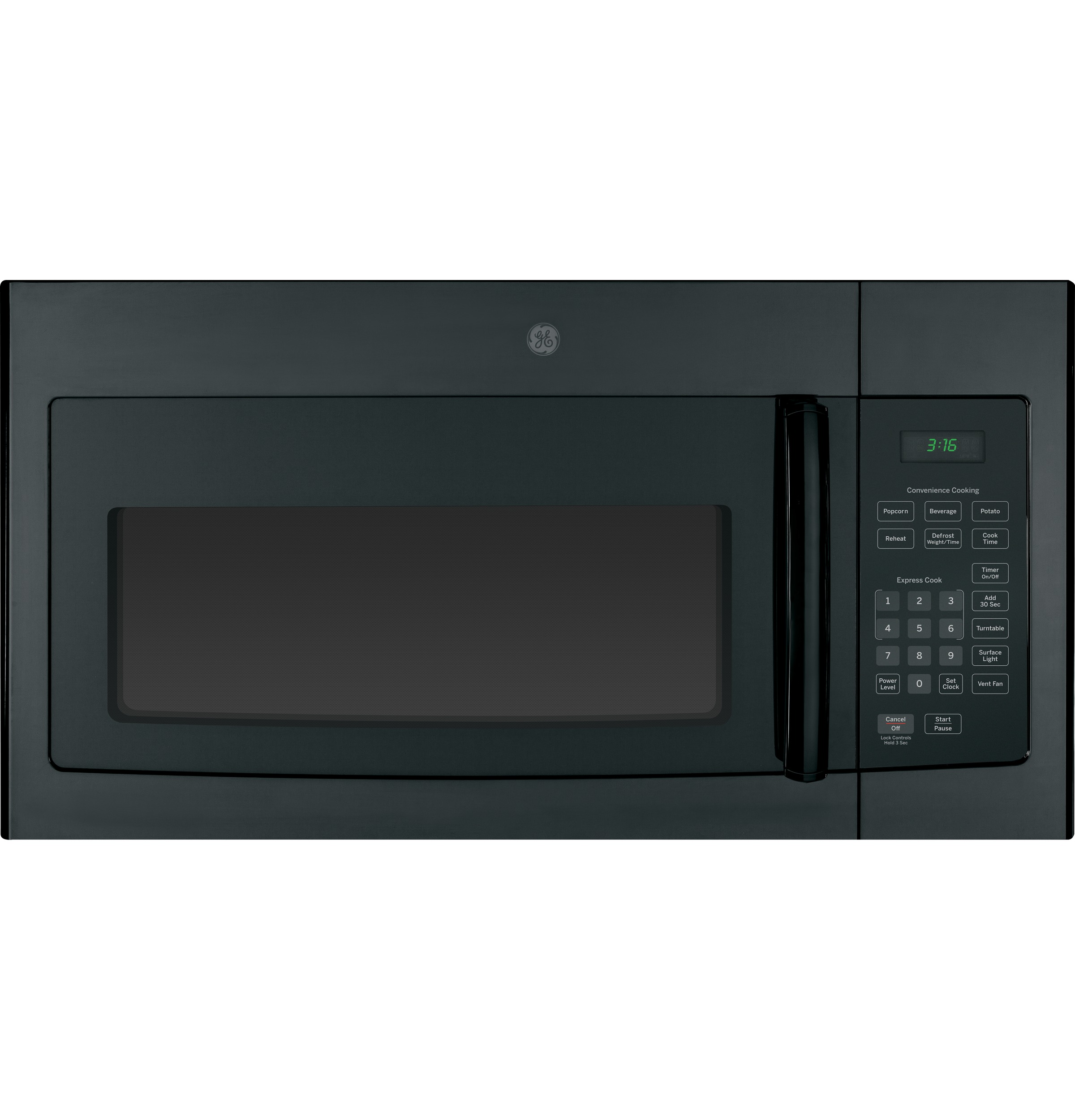 GE® 1.6 Cu. Ft. Over-the-Range Microwave Oven with Recirculating Venting