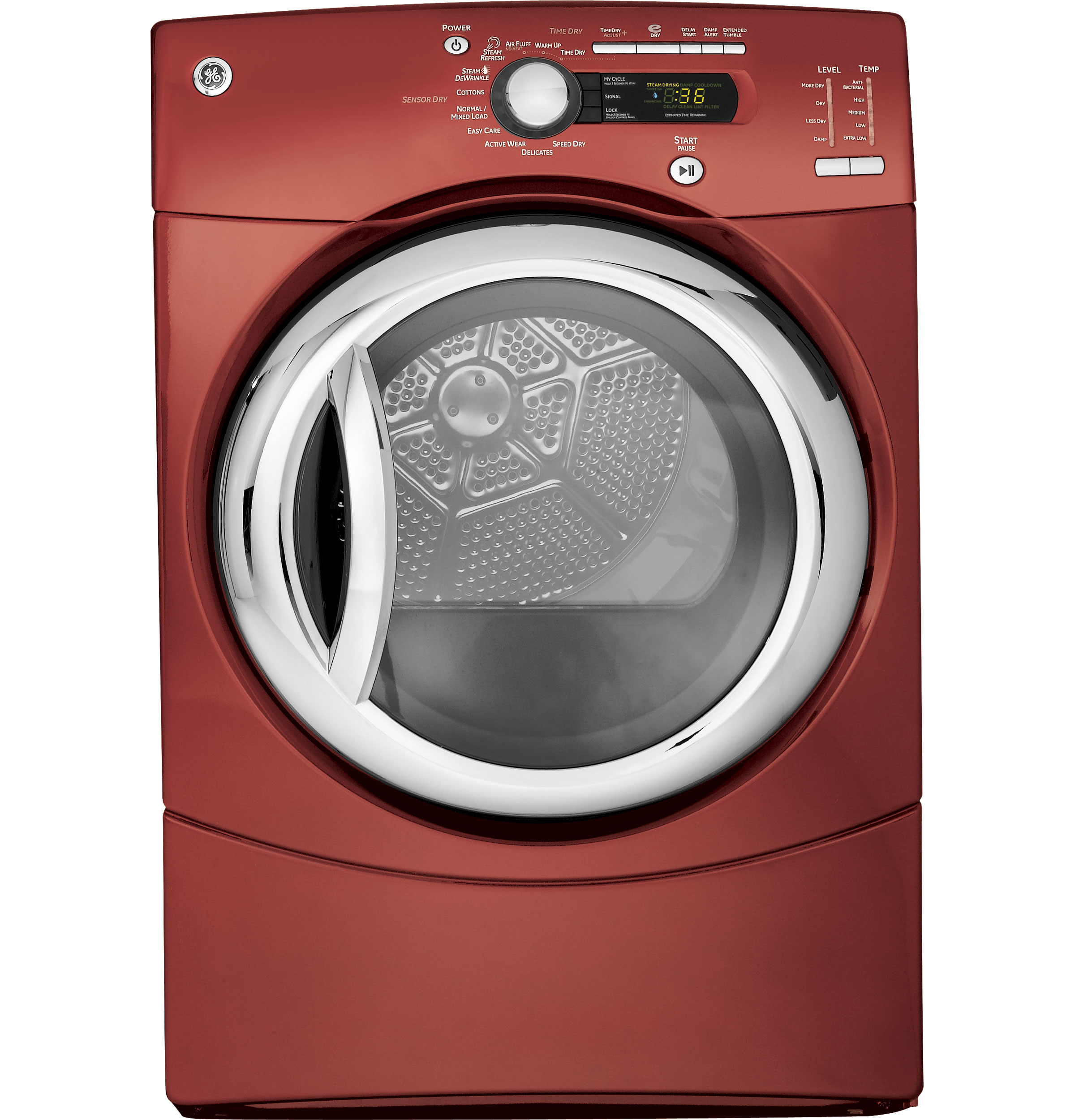 GE®  7.5 Cu.Ft. Capacity Gas Dryer with Steam