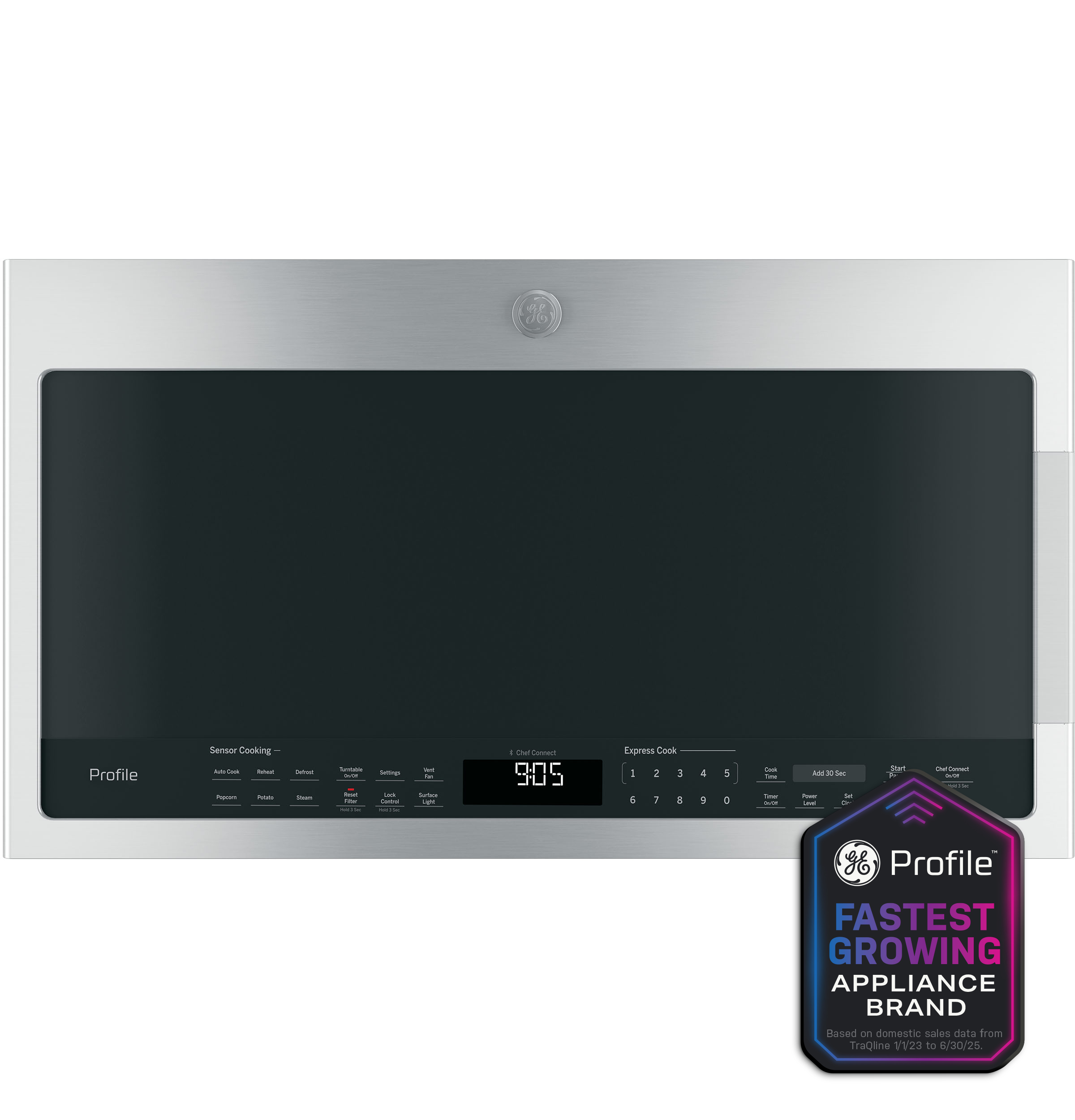 GE Profile™ 2.1 Cu. Ft. Over-the-Range Sensor Microwave Oven