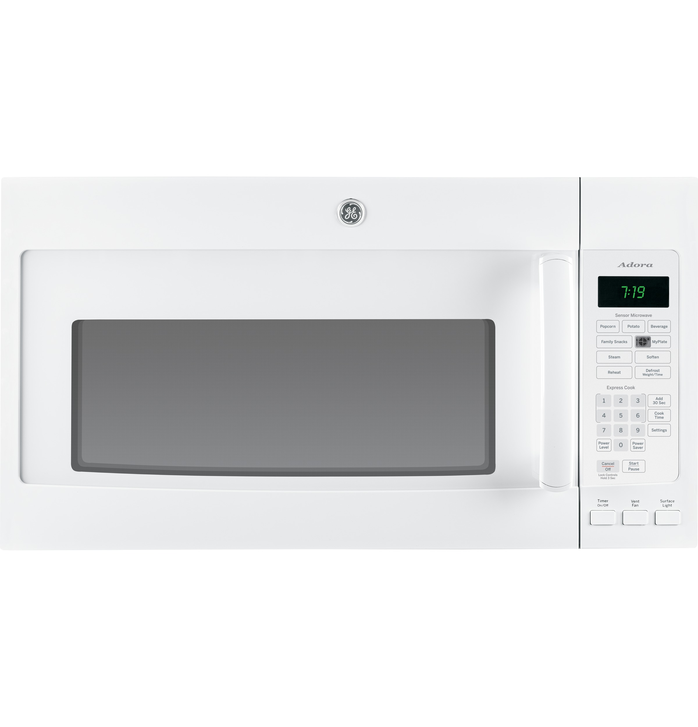 Adora series by GE® 1.9 Cu. Ft. Over-the-Range Sensor Microwave Oven