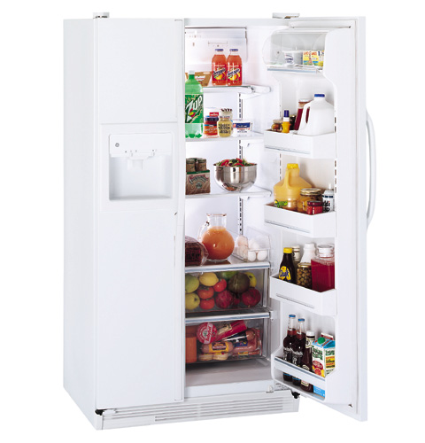 GE® 25.6 Cu. Ft. Side-by-Side Refrigerator with Dispenser