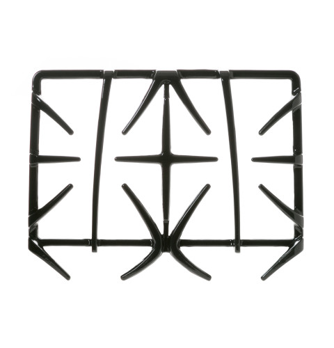 Gas range double burner grate