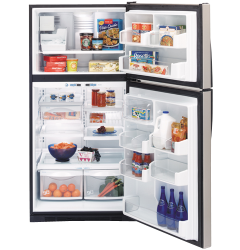 GE Profile™ ENERGY STAR® 21.7 Cu. Ft. Stainless Top-Freezer Refrigerator