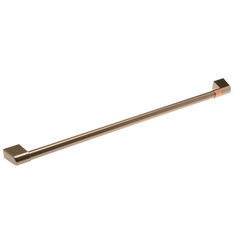 DOOR HANDLE W/ CAFE BAND - BRUSHED BRONZE