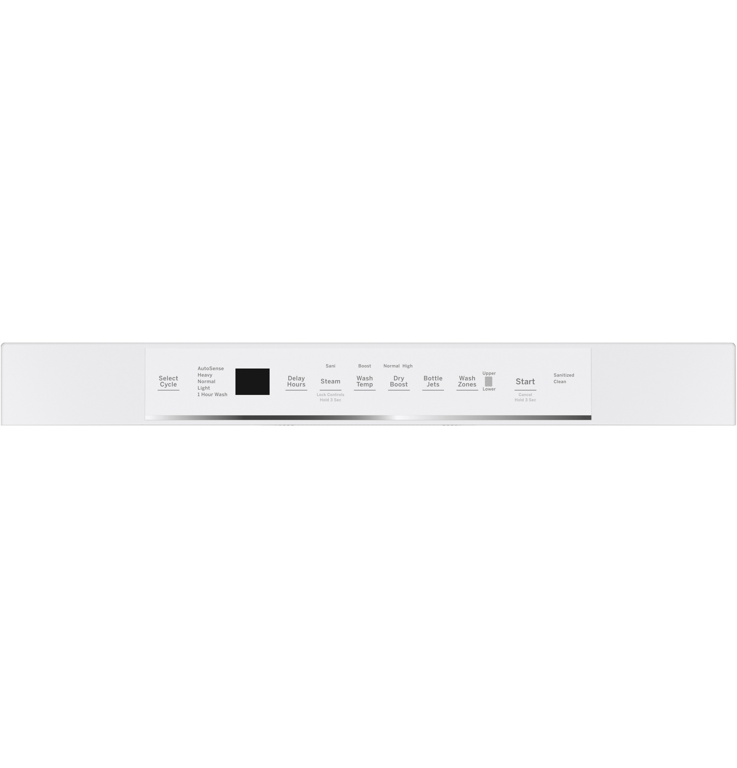 GE® Front Control with Stainless Steel Interior Dishwasher with Sanitize Cycle & Dry Boost
