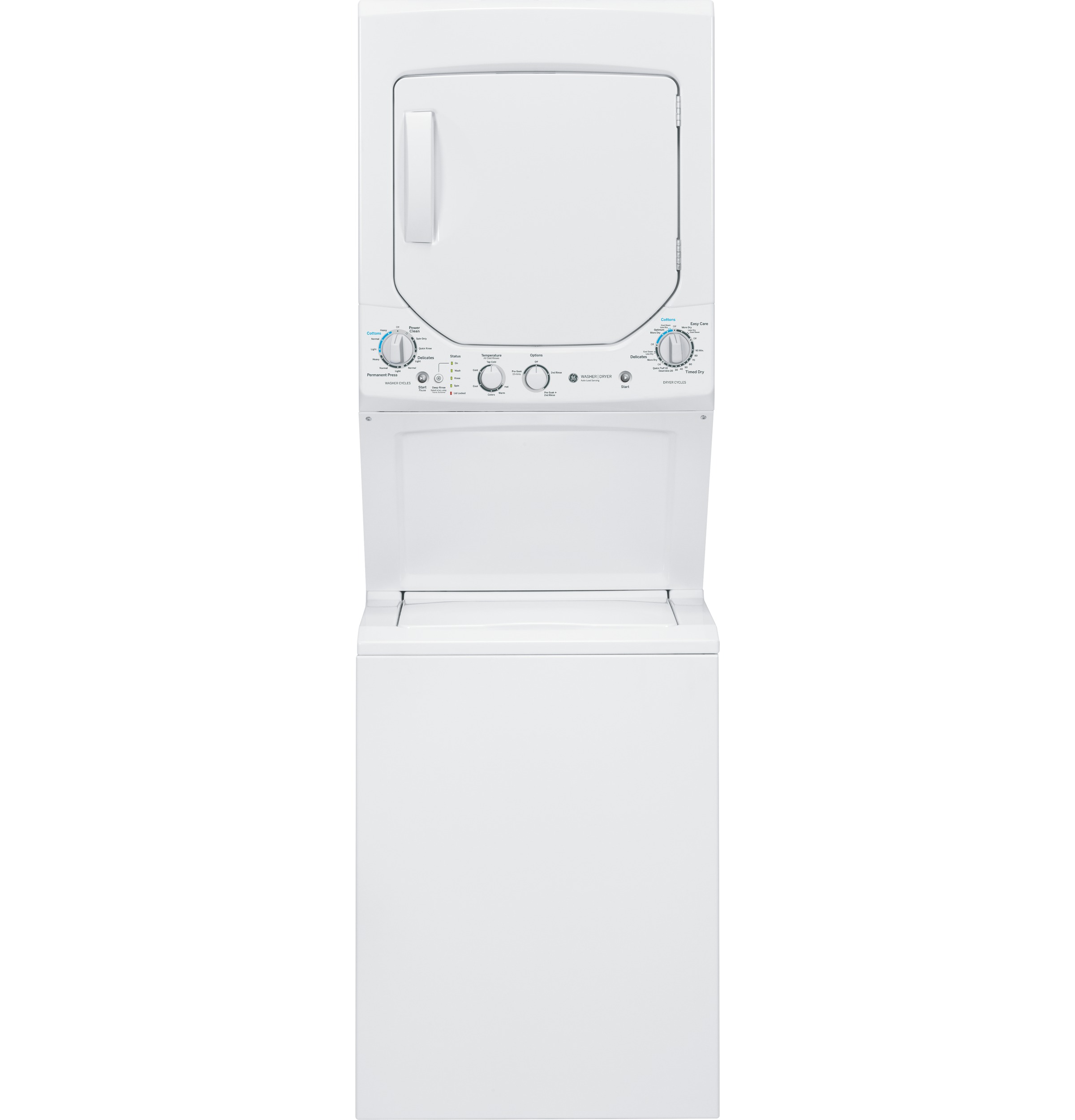 GE Unitized Spacemaker® 2.0 DOE cu. ft. Washer and 4.4 cu. ft. Electric Dryer