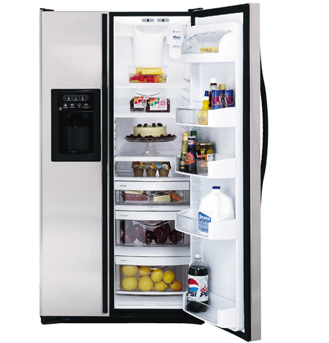 GE® 25.4 Cu. Ft. Side-By-Side Refrigerator with Dispenser