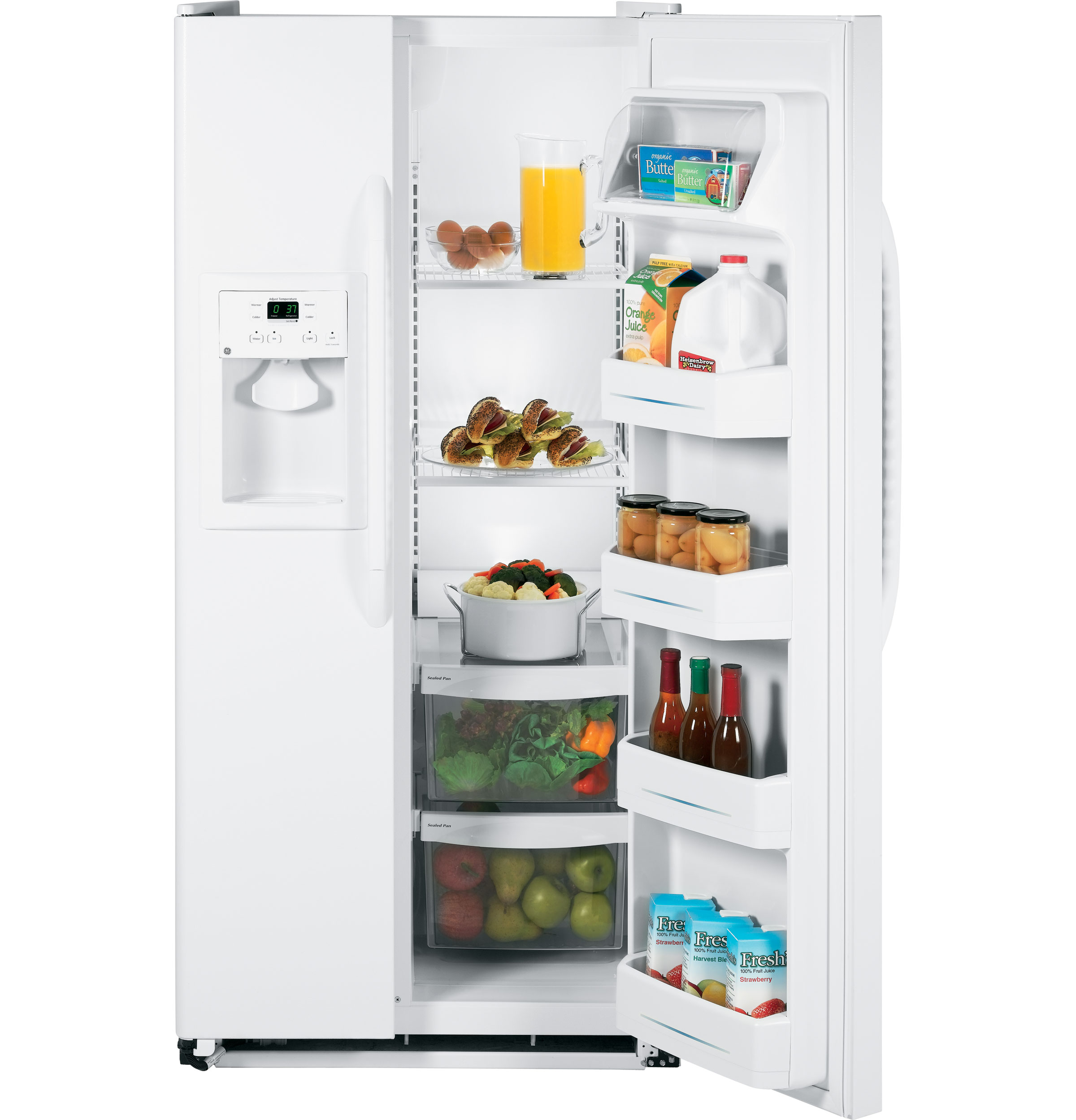 GE® 20.0 Cu. Ft. Side-By-Side Refrigerator with Dispenser