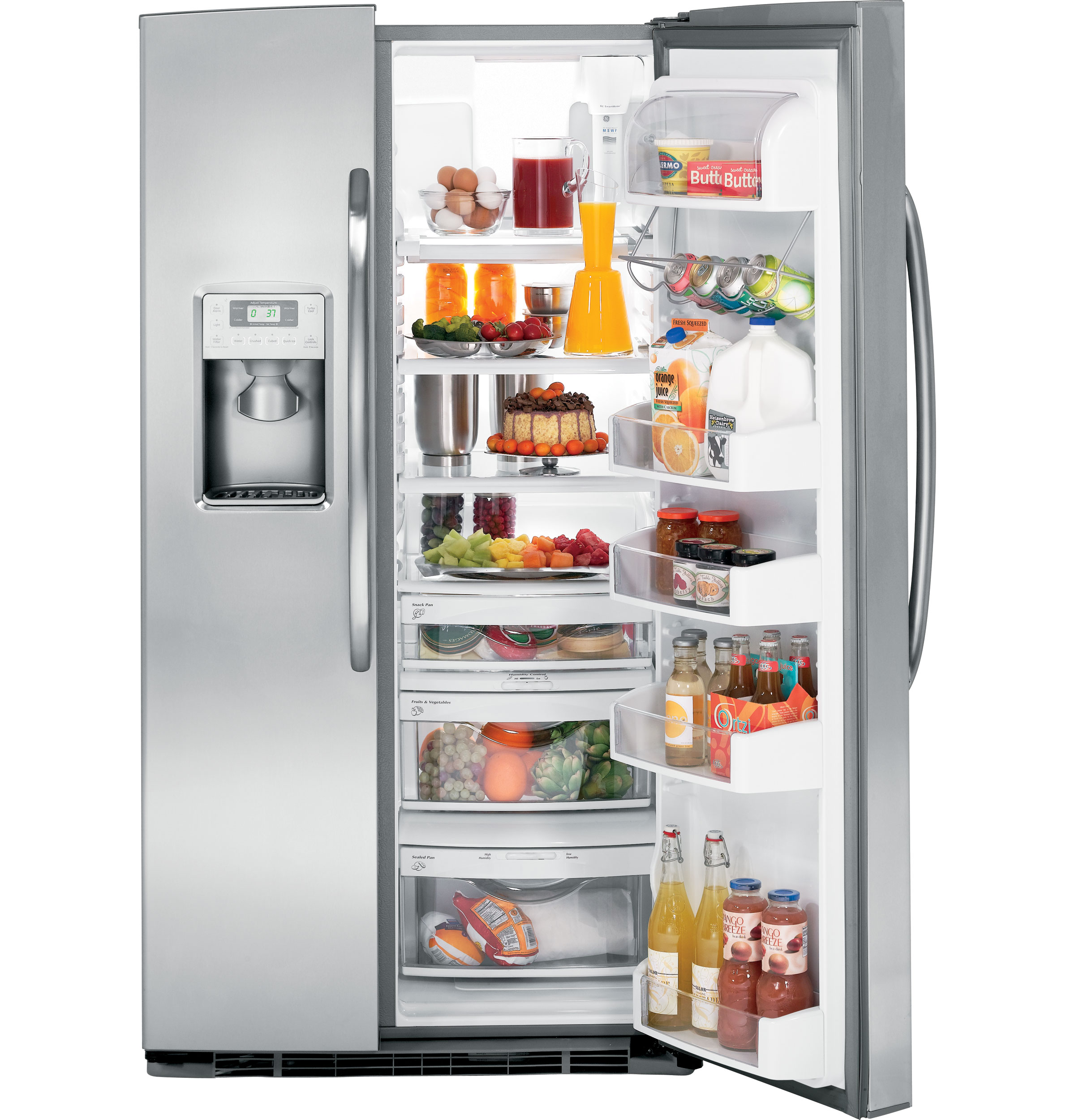 GE® ENERGY STAR® 25.8 Cu. Ft. Side-By-Side Refrigerator with Dispenser