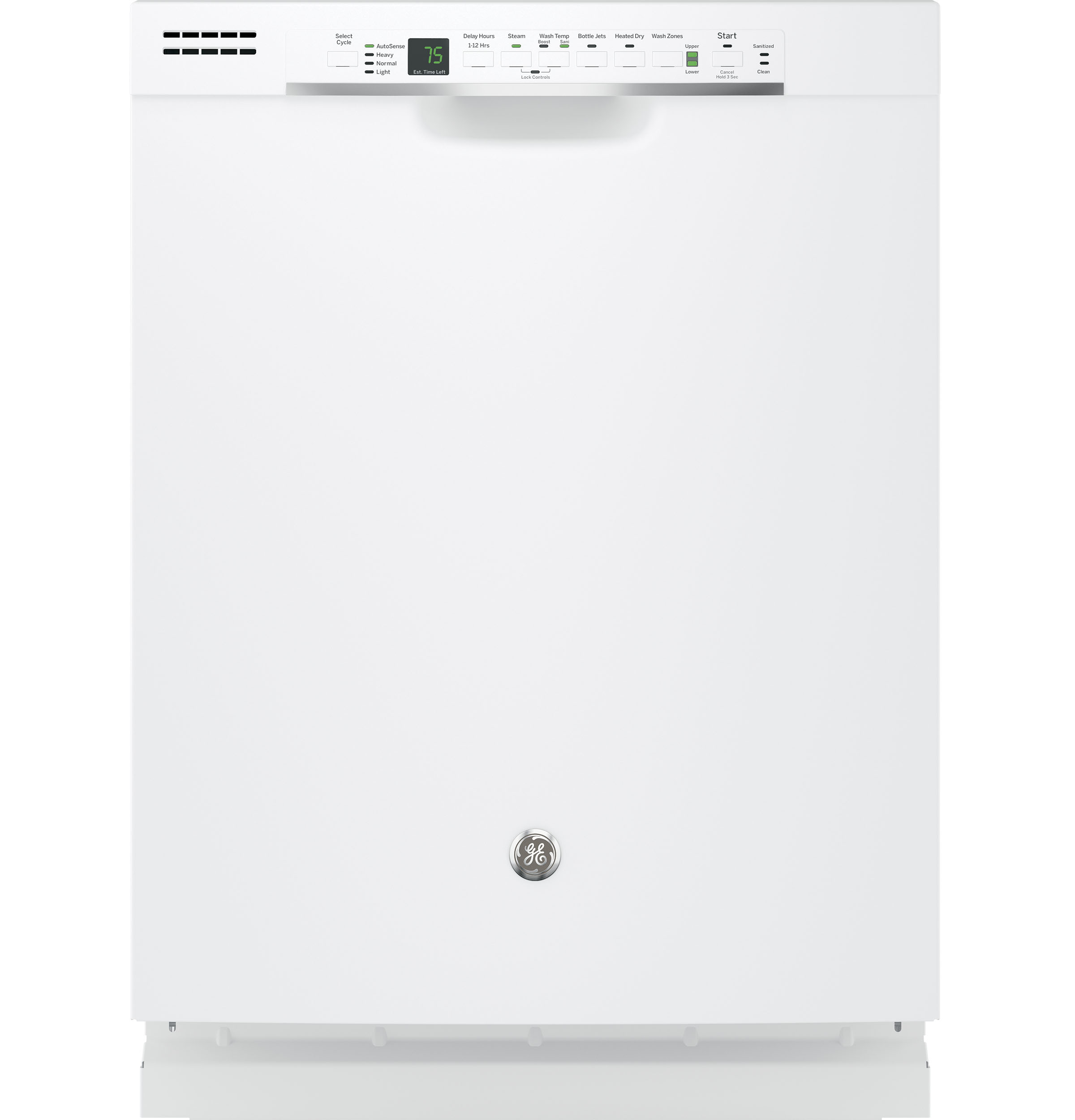 GE® Hybrid Stainless Steel Interior Dishwasher with Front Controls