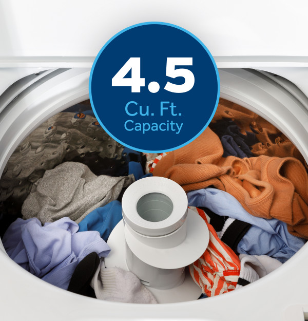 Large 4.5 Cu.Ft. Capacity