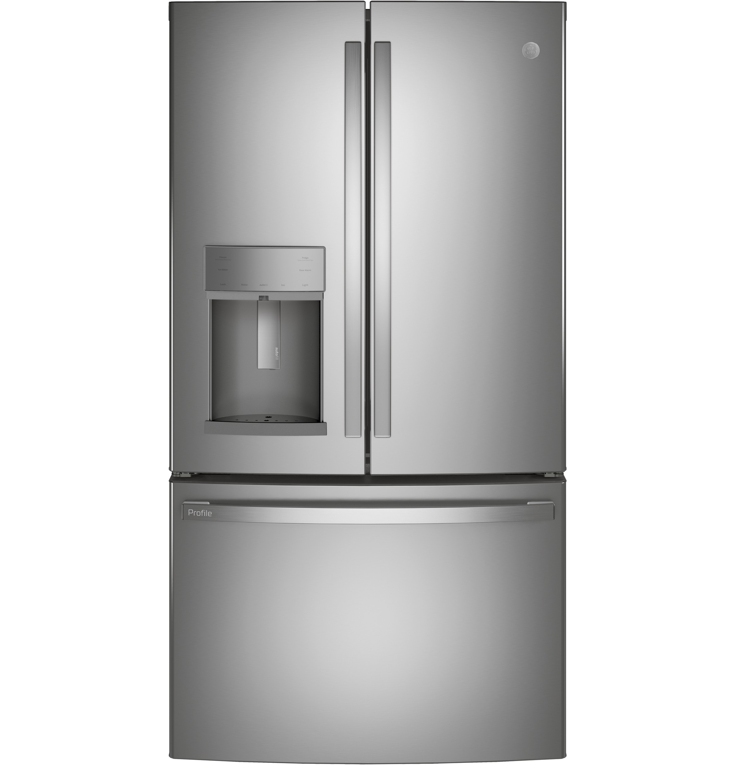 GE Profile™ Series ENERGY STAR® 22.1 Cu. Ft. Counter-Depth Fingerprint Resistant French-Door Refrigerator with Hands-Free AutoFill