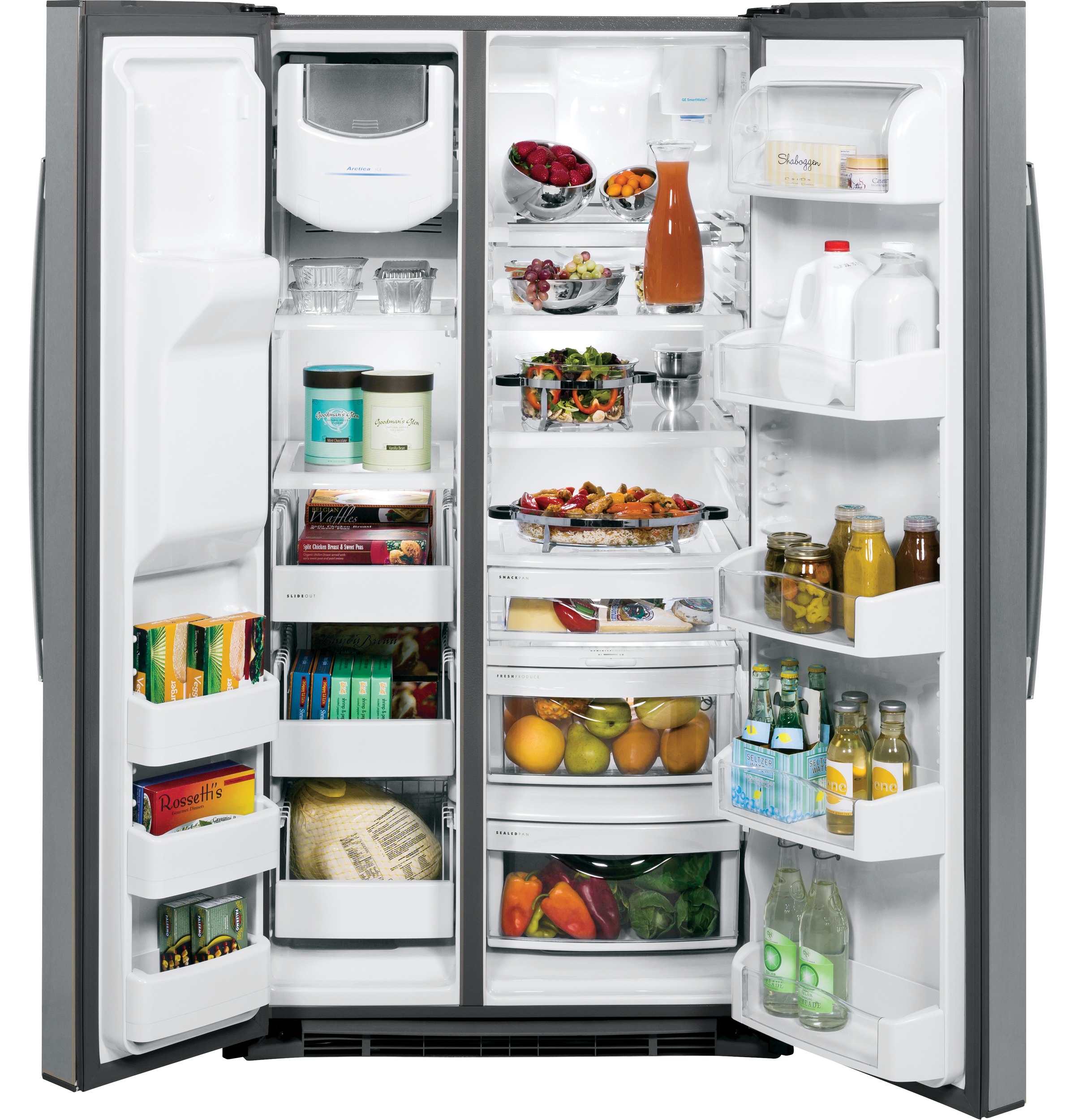 GE Profile™ Series ENERGY STAR® 25.3 Cu. Ft. Side-by-Side Refrigerator