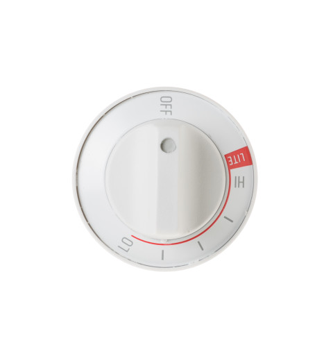 Gas Range burner control knob, white color