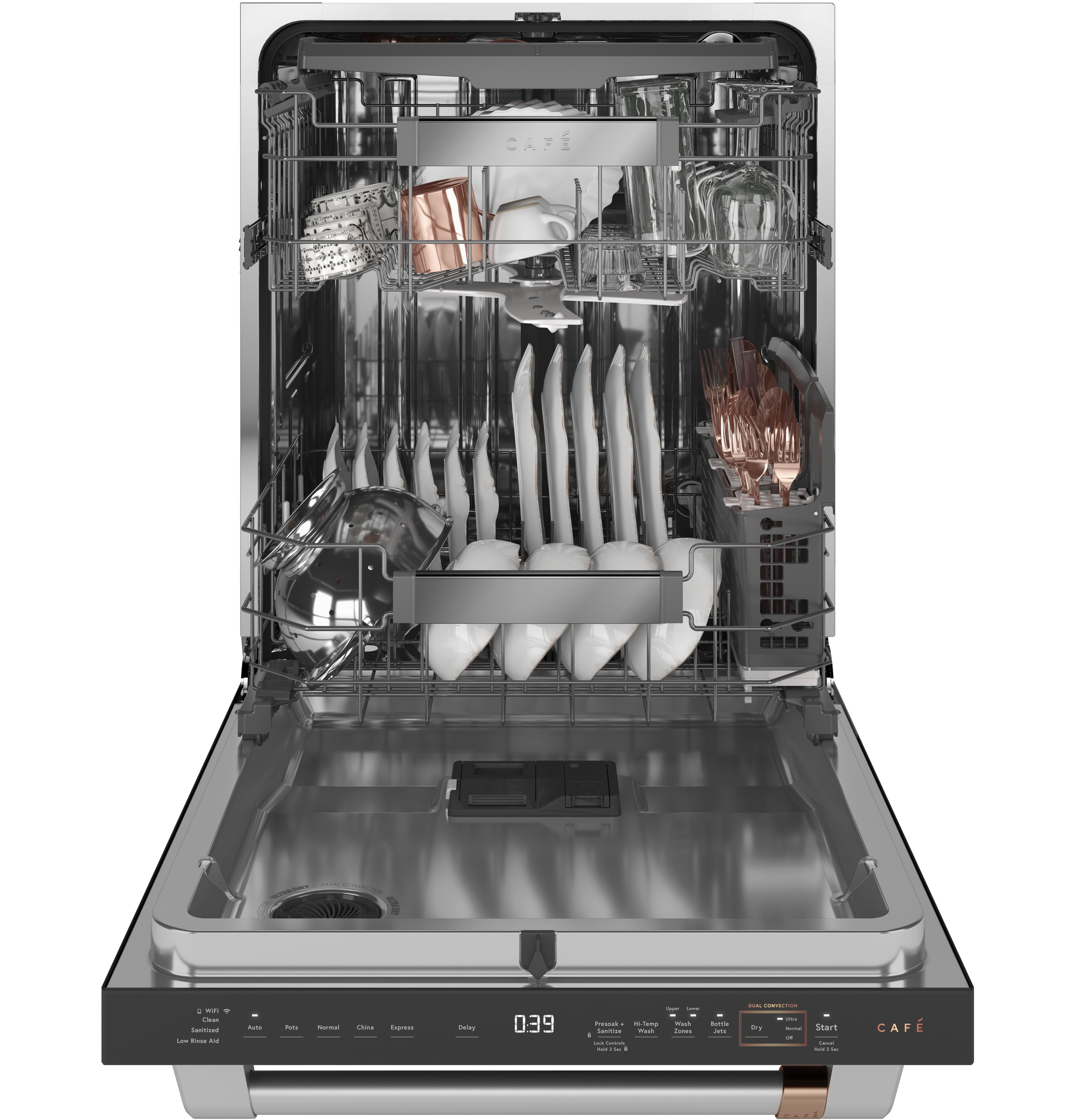 Café™ Smart Stainless Steel Interior Dishwasher with Sanitize and Ultra Wash & Dual Convection Ultra Dry