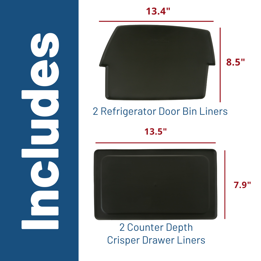 PMLNRBF02 Drawer & Bin Liners with Microban® for Counter Depth
