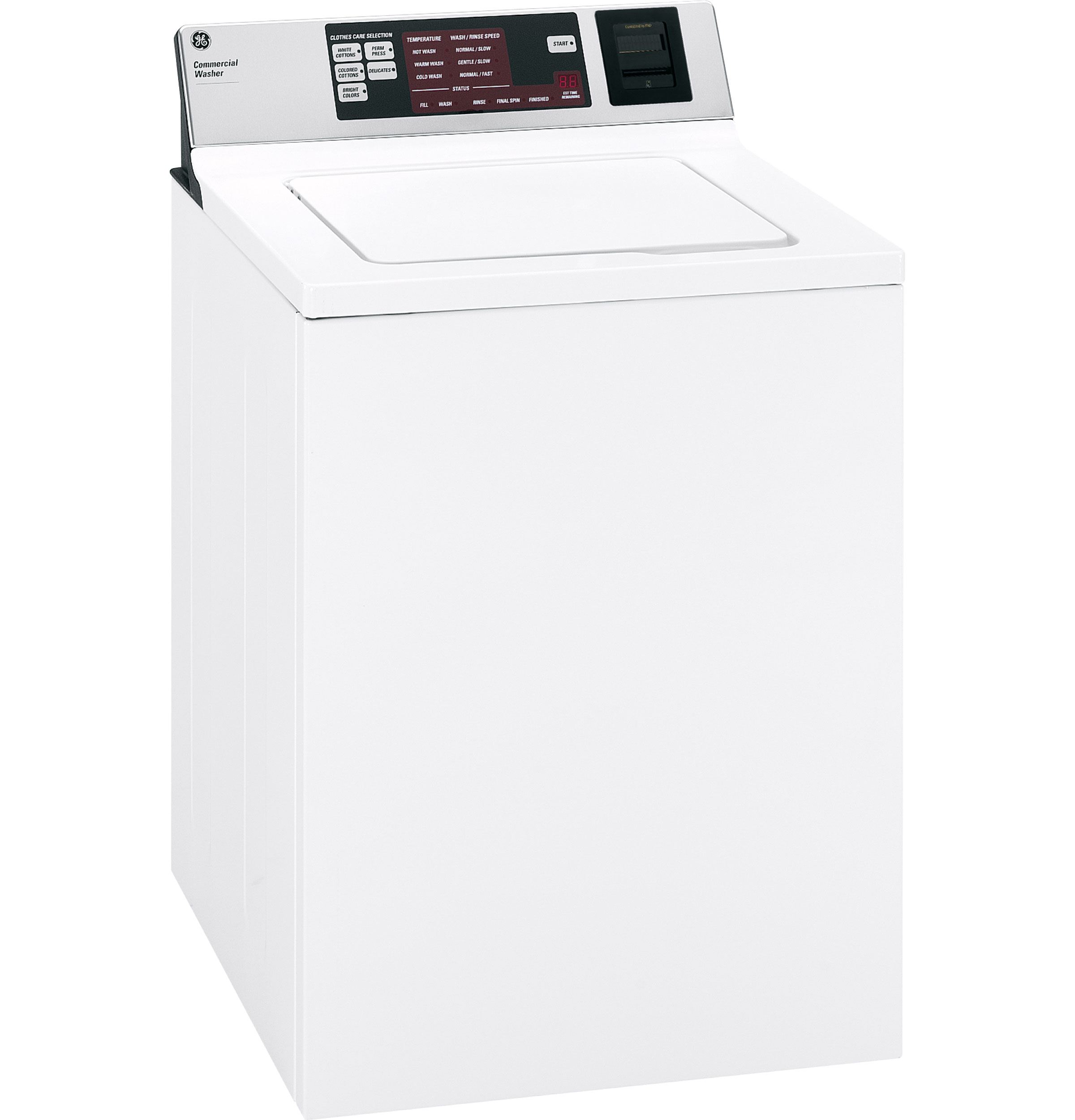 GE® 2.7 cu. ft. Extra-Large Capacity Commercial ESD Smart Card Washer