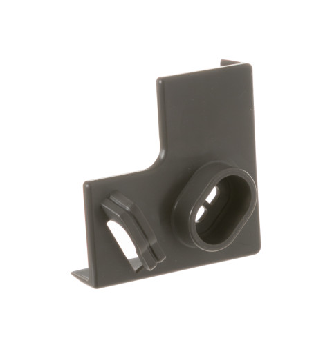 Refrigerator dark gray top rear case corner